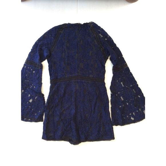 Cupcakes & Cashmere Romper Cally Moon Shadow Crochet Lace - Picture 8 of 12